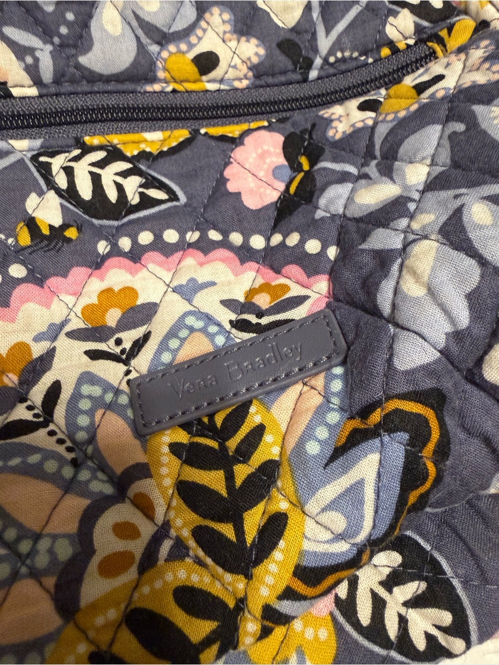 Vera Bradley Quilted Floral Mini Backpack - Charmont Meadows - Picture 9 of 11